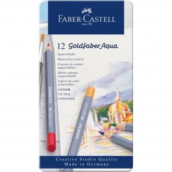 ASTUCCIO MET. 12 PASTELLI ACQUERELLABILI GOLDFABER