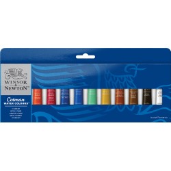 SCATOLA 12 TUBI ACQUERELLO COTMAN 8ML
