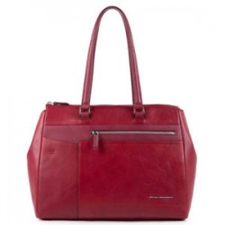 PQUADRO CARY BORSA TOTE DONNA ROSSO