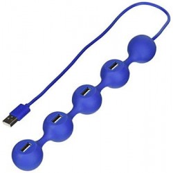 MULTIPRESA USB PEAS HUB  4 PORTE BLU SCURO