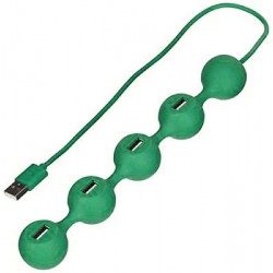 MULTIPRESA USB PEAS HUB  4 PORTE VERDE SCURO