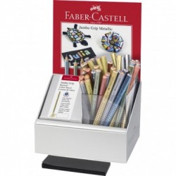 MATITA JUMBO GRIP FABER  CASTELL METALIZZATA