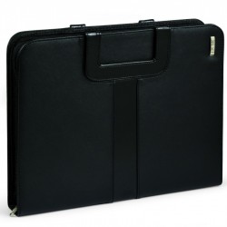 BORSA LEG. P/BLOCCO NERA CON MANICI CITY TIME NIJI