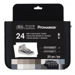 SET 24 PENNARELLI PROMARKER BLACK & GREY WALLET