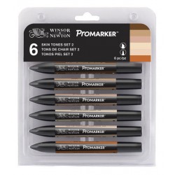 SET 6 PENNARELLI PROMARKER W&N SKIN TONES 2