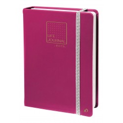 TACCUINO ELASTICO 21 DOTS LIFE JOURNAL PRUGNA