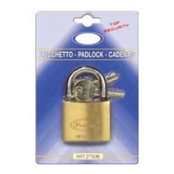 Lucchetto ad arco in ottone massiccio 50MM dim 77X50X16,5mm