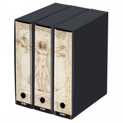 TRITTICO UOMO VITRUVIANO LEONARDO DA VINCI D8 KAOS