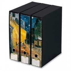 TRITTICO D8 LA TERRAZZA  DEL CAFFE' VAN GOGH KAOS