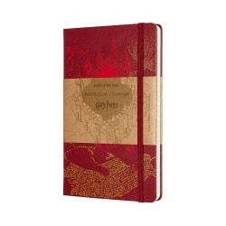 TACCUINO HARRY POTTER L A RIGHE MAP RED MOLESKINE