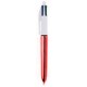 PENNA SFERA BIC 4 COLORI SHINE ROSSO