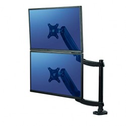 BRACCIO MONITOR VERTICALE DOPPIO PLATINUM