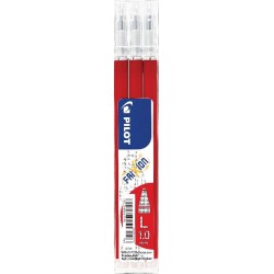 SET 3 REFILL PER FRIXION BALL 1,0 ROSSA