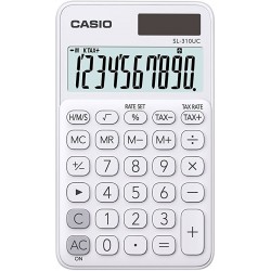 CALCOLATRICE TASCABILE SL-310UC BIANCO CASIO