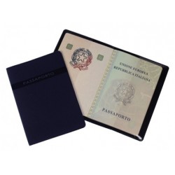 PORTA PASSAPORTO PVC BLU