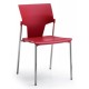 SEDIA COMPIR SPRING SR12 CON BRACCIOLI ROSSA