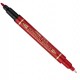 Marcatore permanente Twin Tip doppia punta F/EF rosso Pentel - Conf da 12 pz.