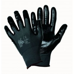 GUANTO SPALMATO NITRILE  NERO 3121X TG.9