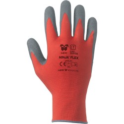 GUANTI NINJA FLEX TG.10  ROSSO/GRIGIO GOMMA