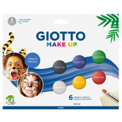 Set 6 ombretti cosmetici Make Up colori classici 5ml Giotto