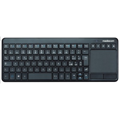 TASTIERA NERA WIRELESS   CON MOUSE INTEGRATO