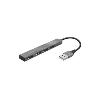Hub Mini USB a 4 porte in alluminio Halyx -Trust