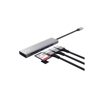 Hub USB-C veloce e lettore di schede-Trust