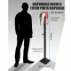 Totem in metallo H150cm per dispenser automatico Gelly