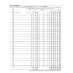 Registro beni ammortizzabili 45pag. num. 31x24,5cm DU136800000 Data Uffcio - Conf da 10 pz.
