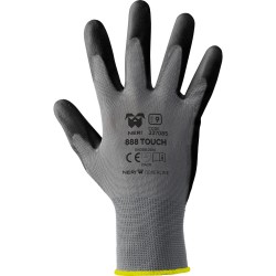 GUANTI PU TOUCH 888      TG.9 NERO/GRIGIO 2144