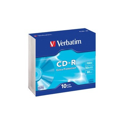 SCATOLA 10 CD-R DATALIFE SLIM CASE 52X 700MB EXTRA PROTECTION