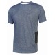 T-SHIRT MANICA CORTA     POLY DEEP BLUE TG.L