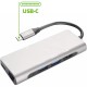 ADATTATORE TIPO C-HUB 2 USB/1USBC/1LAN/1HDMI CELLY