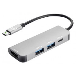 ADATTATORE TIPO C-HUB 2 USB/1USBC/1HDMI CELLY