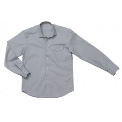 CAMICIA MANICA LUNGA     COTONE GRIGIO 8386 TG.L