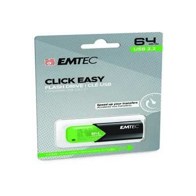 Emtec Memoria USB B110 USB3.2 Clickeasy 64GB verde