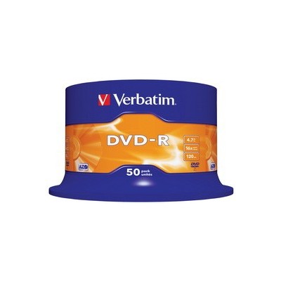 SCATOLA 50 DVD-R SPINDLE 16X 4.7GB 1 MATT SILVER