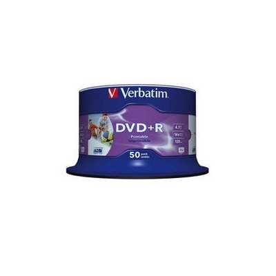 SCATOLA 50 DVD+R 4.7GB / 120 STAMPABILE WIDE PRINT NO ID NR. SPINDLE