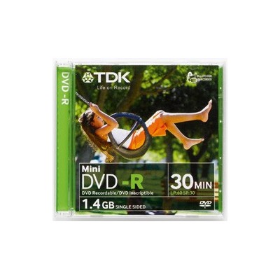 MINI DVD-R TDK CM.8      CAP. 1,4 GB 30 MIN.