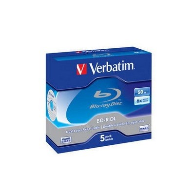 SCATOLA 5 DVD BLU RAY BD-R SL 50GB 6X SPINDLE MABL WHITE/BLU