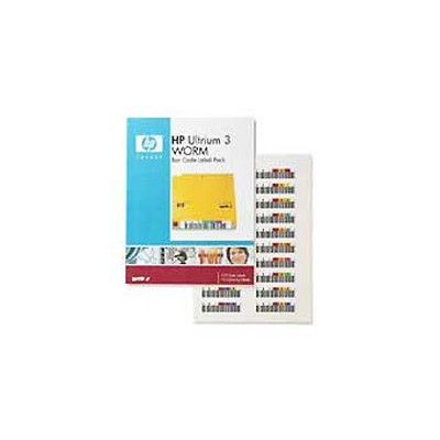 CONFEZIONE DI ETICHETTE PER CODICI A BARRE HP ULTRIUM 3 RW.