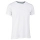 T-SHIRT SLUB UOMO BIANCO TG.M 100% POLYESTERE