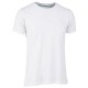 T-SHIRT SLUB UOMO BIANCO TG.L 100% POLYESTERE