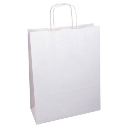 SHOPPER CARTA KRAFT BIANCA 36X12X41 BIAGINI