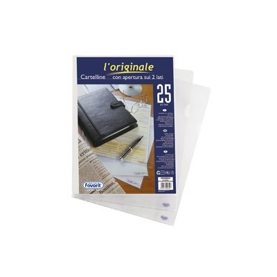 25 CARTELLINE A L 22X30 PPL LISCIO LORIGINALE FAVORIT