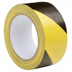 RT.PVC SEGNALETICO 50X50 GIALLO/NERO ADESIVO