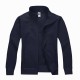 FELPA MANICA LUNGA C/ZIP COT/POLY BLU NAVY TG.M