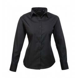 CAMICIA MANICA LUNGA     POPELINE NERA TG.L