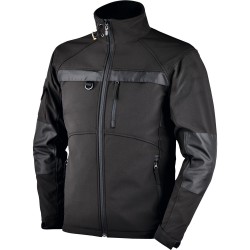 GIUBBINO SOFTSHELL 330GR POLIESTERE TG.L NERO