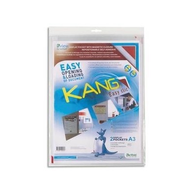 CONF.2 BUSTE AUTOADESIVE IN PVC A3 tarifold KANG